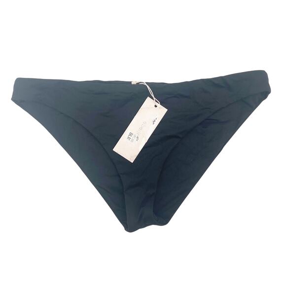 EBERJEY Bikini Bottoms So Solid Annia Black Swim Beach Classic NWT Size Large - Picture 3 of 10
